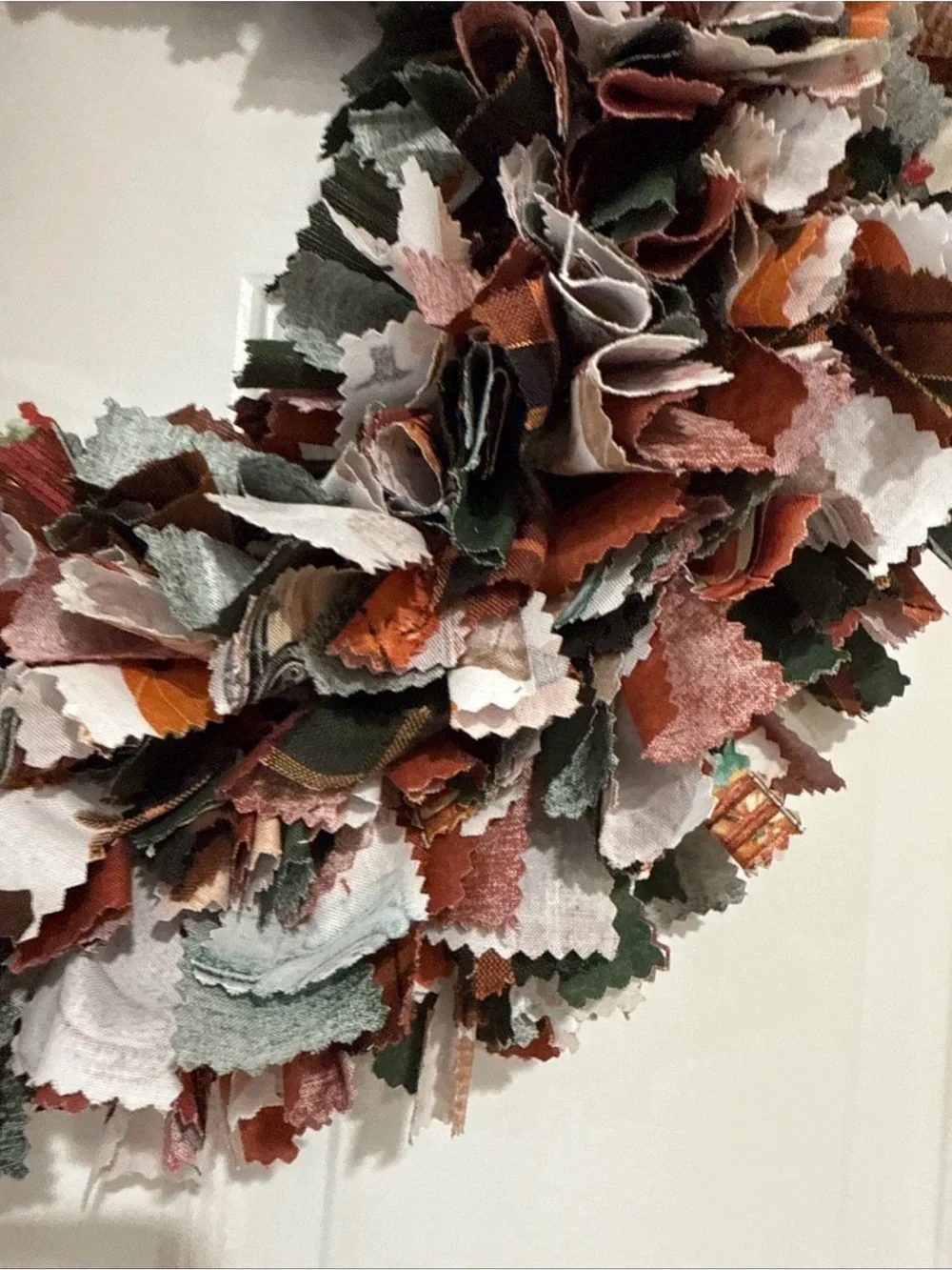 Handmade Rag Wreath FALL 